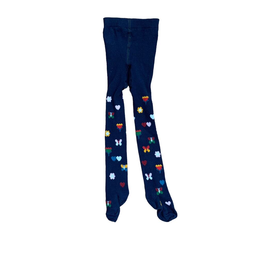 Hanna Andersson Flower + Butterfly Footed Tights - Picture 5 of 5